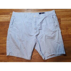Men’s Vineyard Vines Blue & White Striped Seersucker‎ Club Shorts Size 42
